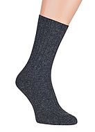 Warm comfort socks (unisex), Italian lamb's wool, non-restrictive cuffs, flat seam, 3-pack